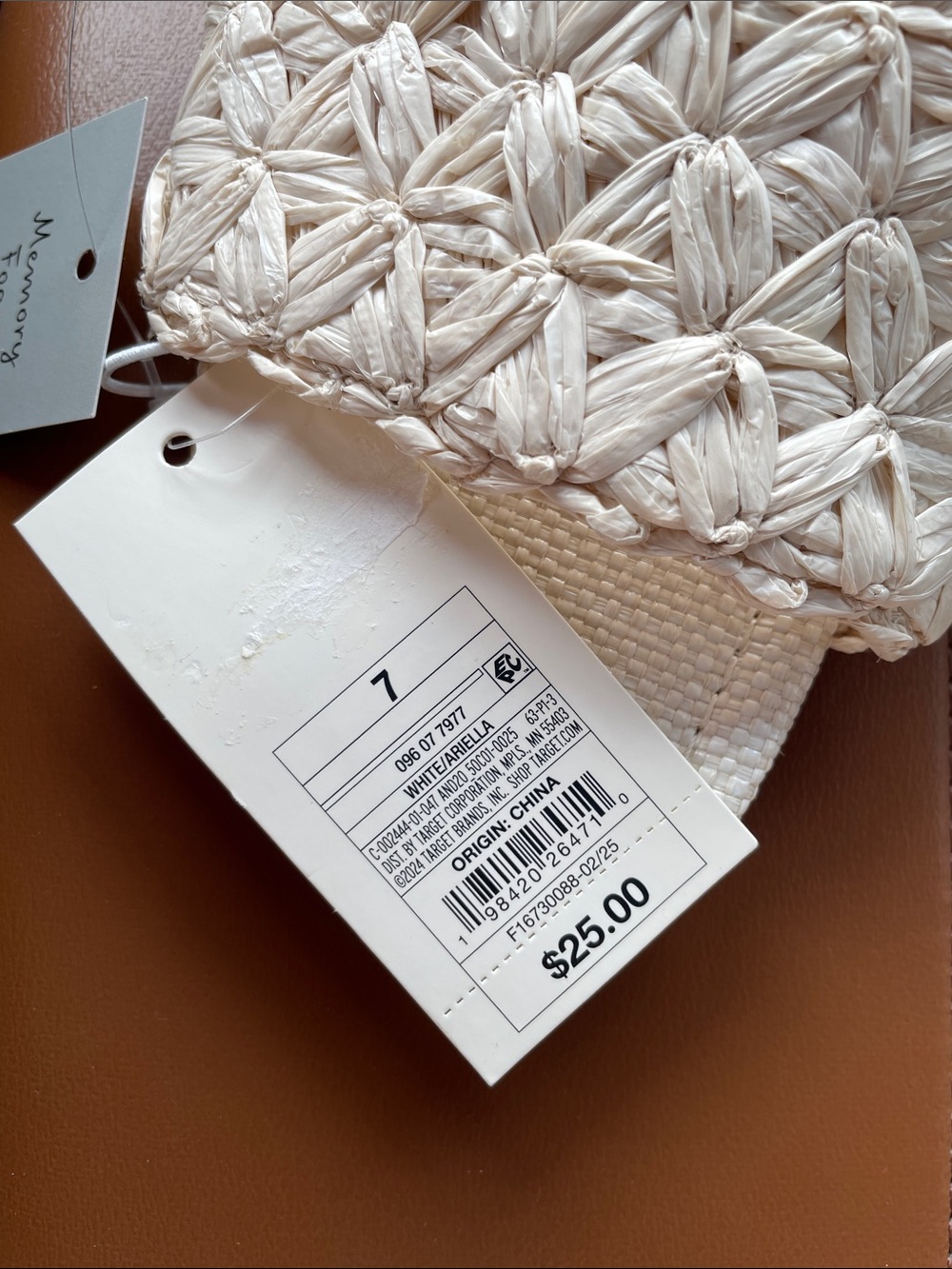 a • new day™️ NTW White Ariella Woven Slide Sandals Women's Casual Slides - Picture 4 of 4